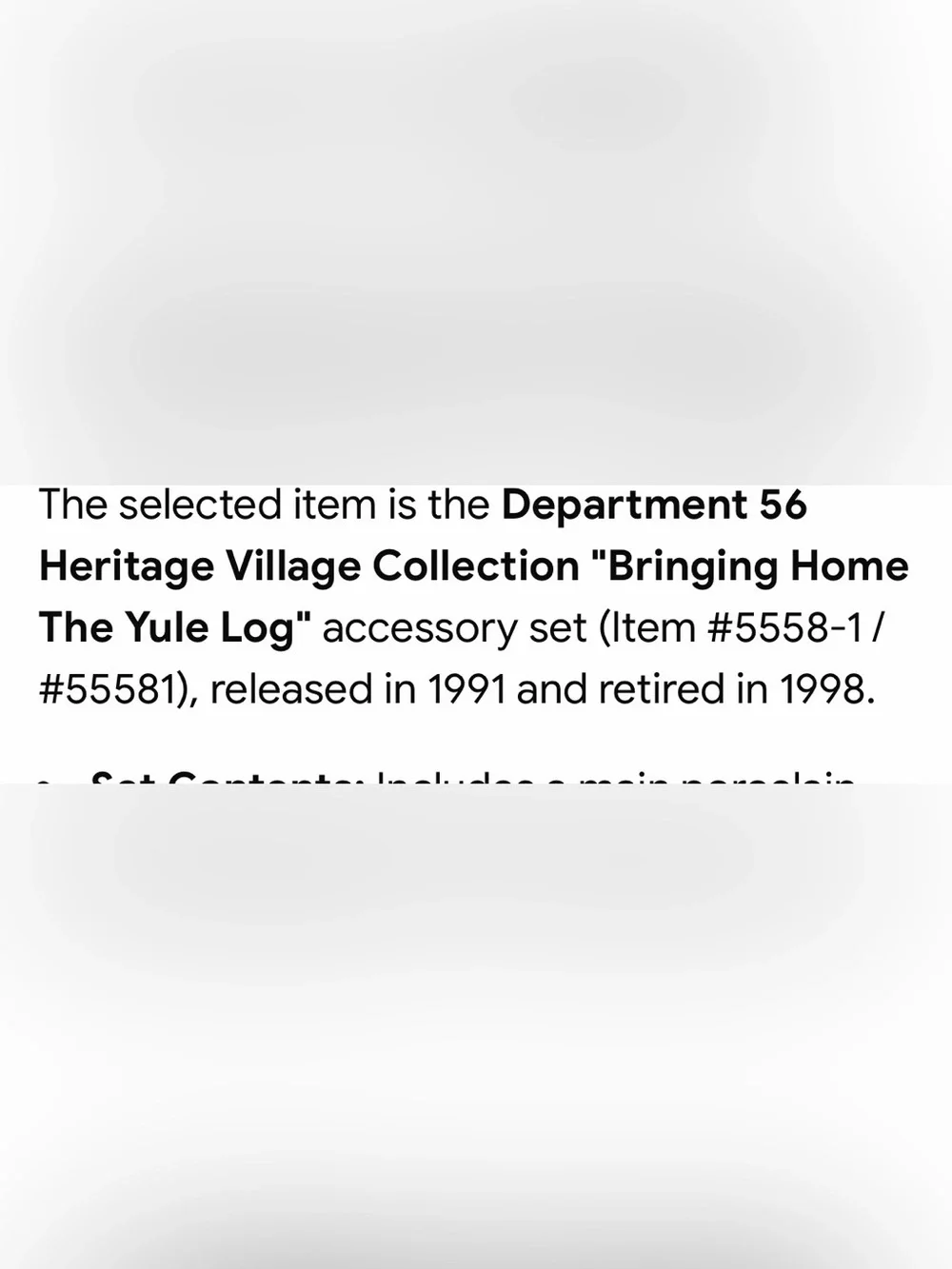 Department 56 Porcelain Carolers with Yule Log – Department 56
